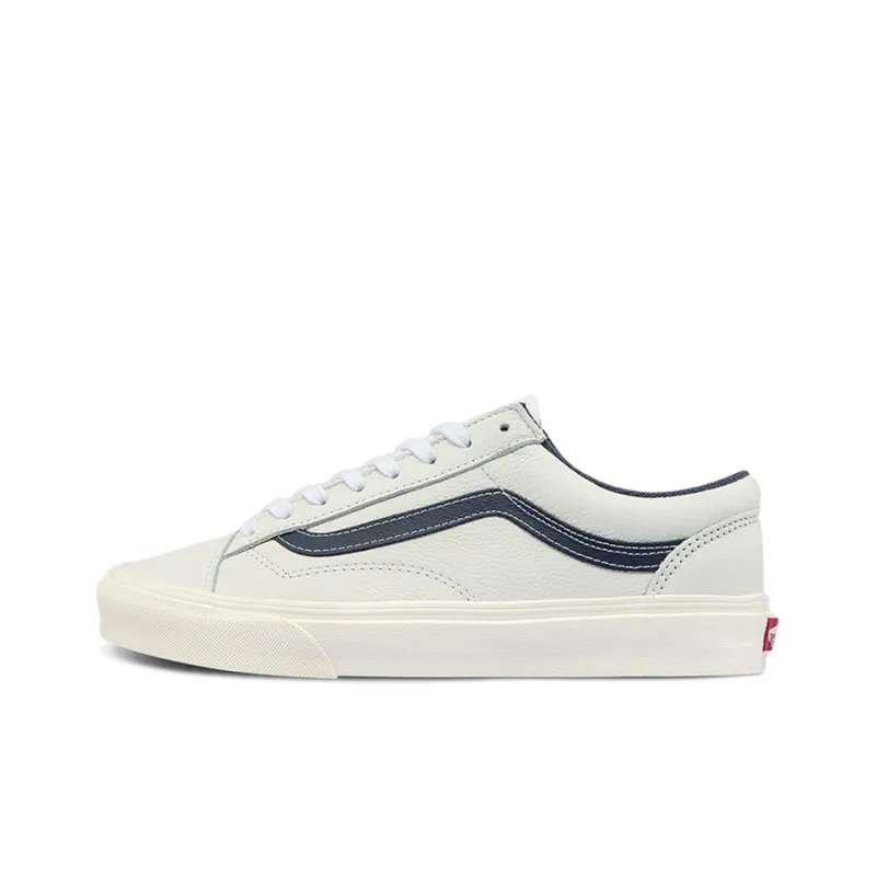 Vans Style 36 Low Tops Skateboarding Shoes Unisex White Blue Contrasting Colors-0