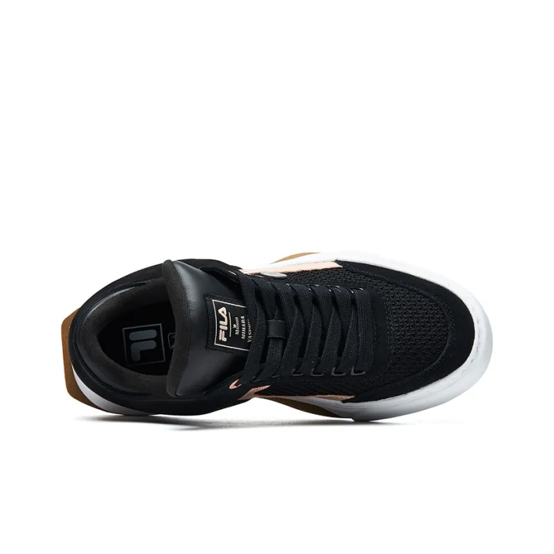 Mihara x FILA FUSION Mihara Yasuhiro Lightweight Coverage Low Top Skateboard Shoes Women's Black-2