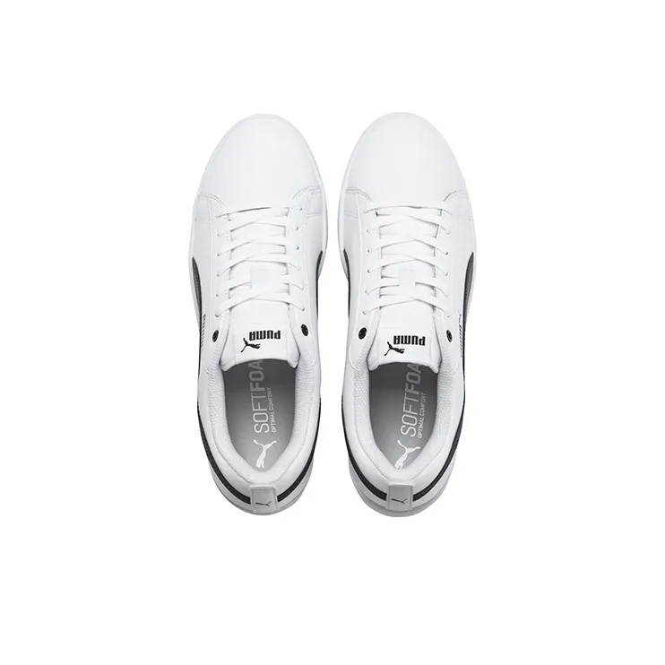 PUMA Smash V2 Leather 'White Black' Women's-2
