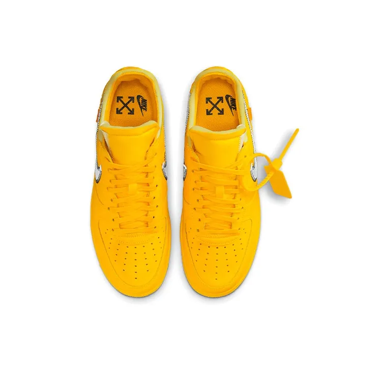 Nike Air Force 1 Low Off White Ica University Gold-3