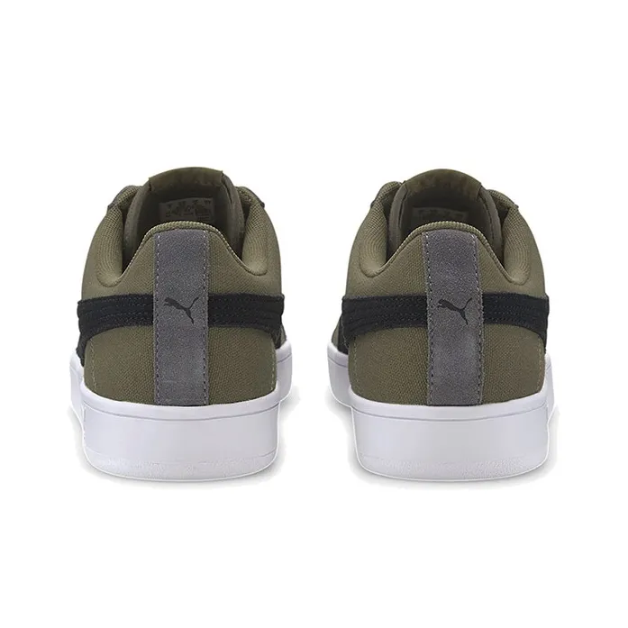 PUMA Court Legend Lo Cv Wear-resistant And Lightweight Low-Top Skateboard Shoes Unisex Army Green Black Gray-3