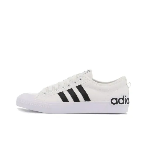 Adidas Originals NIZZA Series Skateboard Shoes Unisex Low-Top White/Black