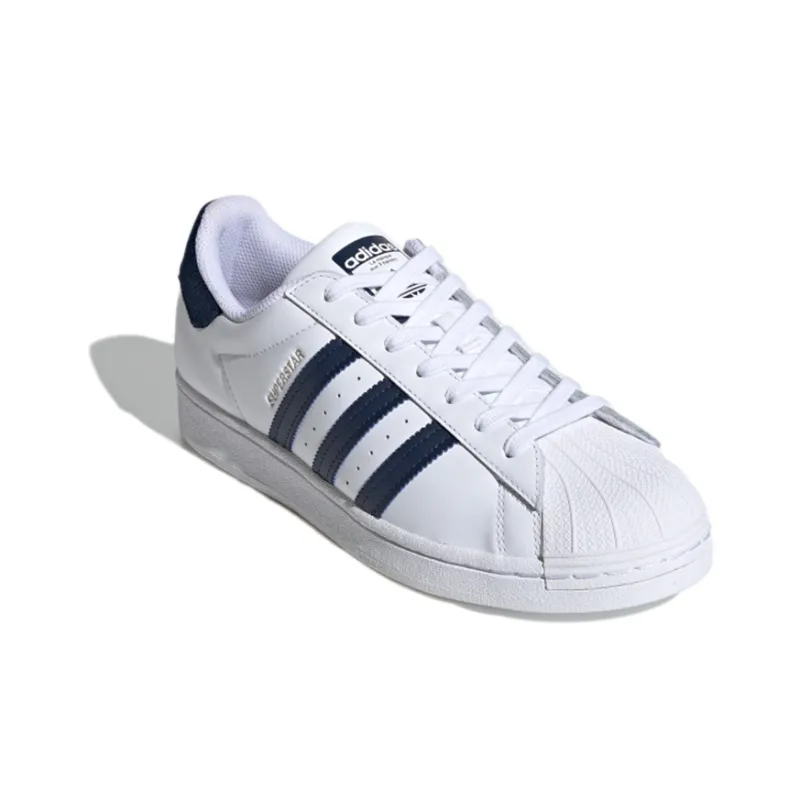 Adidas Originals Superstar Shoes 'Cloud White Navy Blue'-2