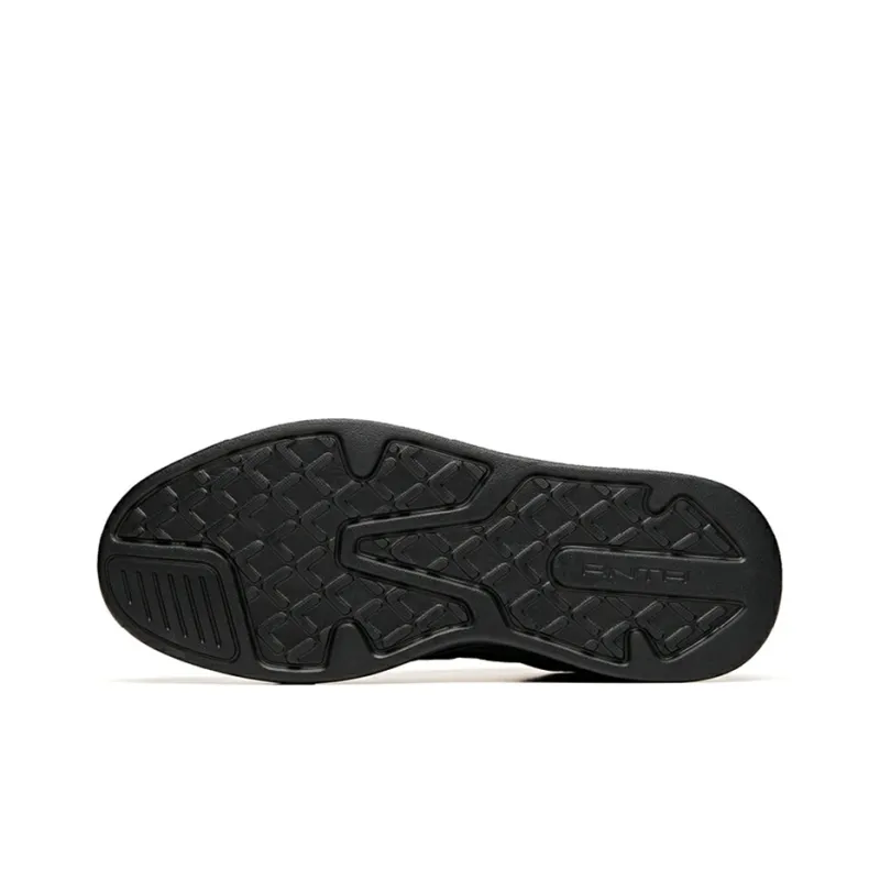 Anta Life Collection Low Top Skateboard Shoes Men's Black Red-4