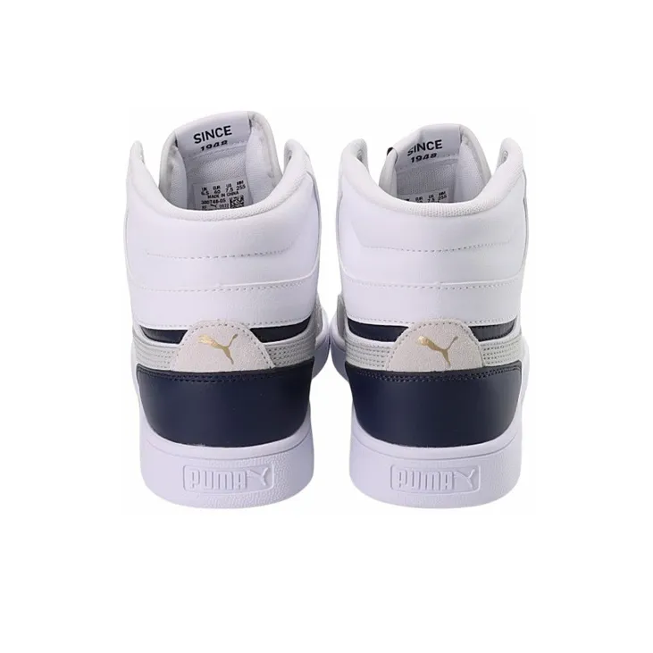 PUMA Shuffle Mid 'White Grey Peacoat'-3