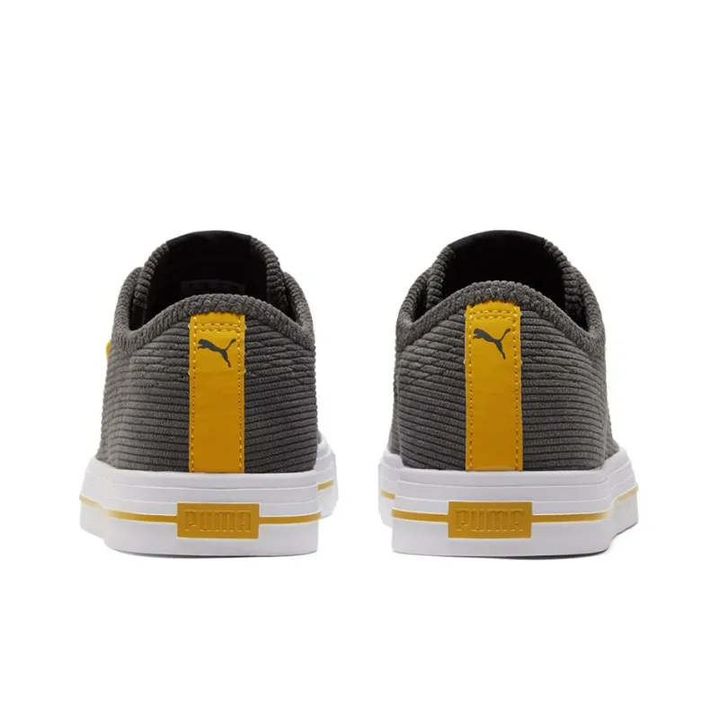 PUMA Unisex Ever Cord Sneakers Black/Gray/Yellow-4