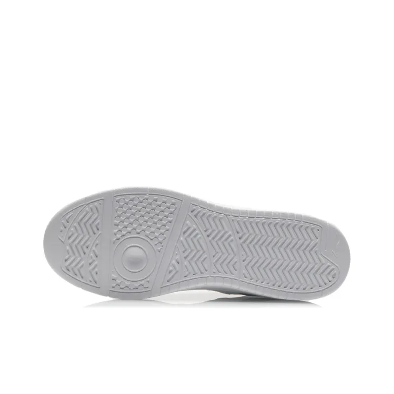 LiNing The Beginning Of The Line Anti-Slip Wear-Resistant Low-Top Skateboard Shoes White Light Gray-4