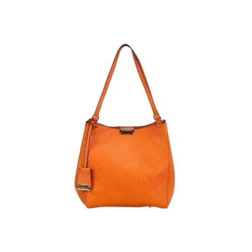 Burberry Leather Handbag Regular Women's Orange
