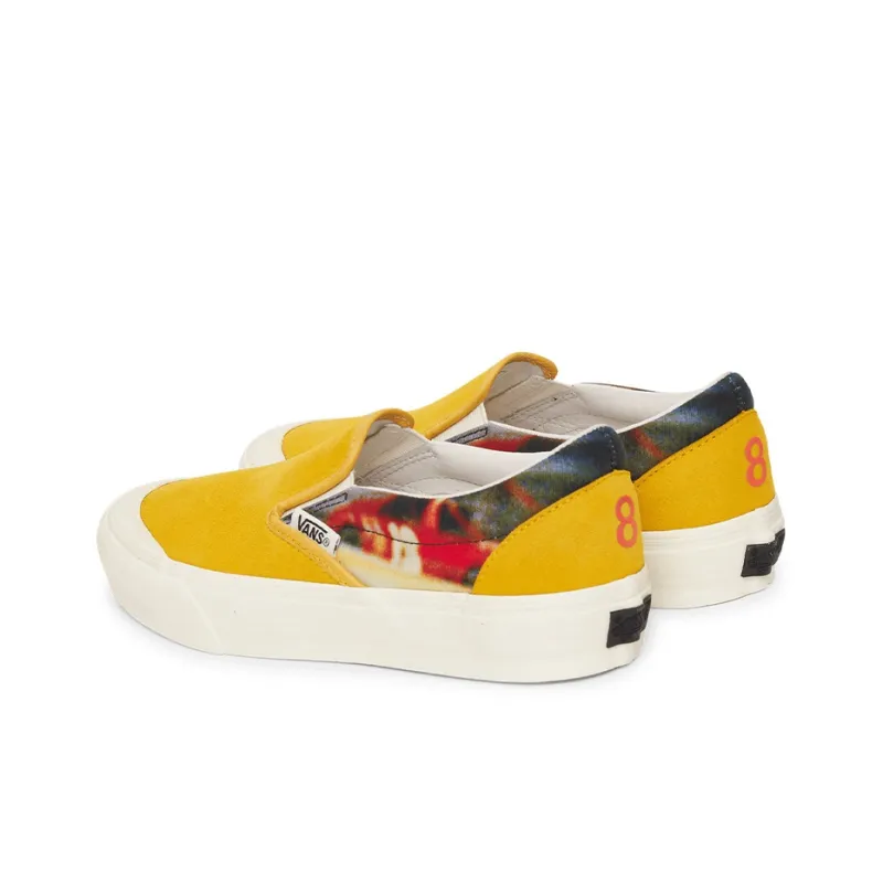 Slam Jam X Julian Klincewicz x Vans Slip-on LX Anti-Slip Wear-Resistant Low-Top Skateboard Shoes Unisex Yellow-3