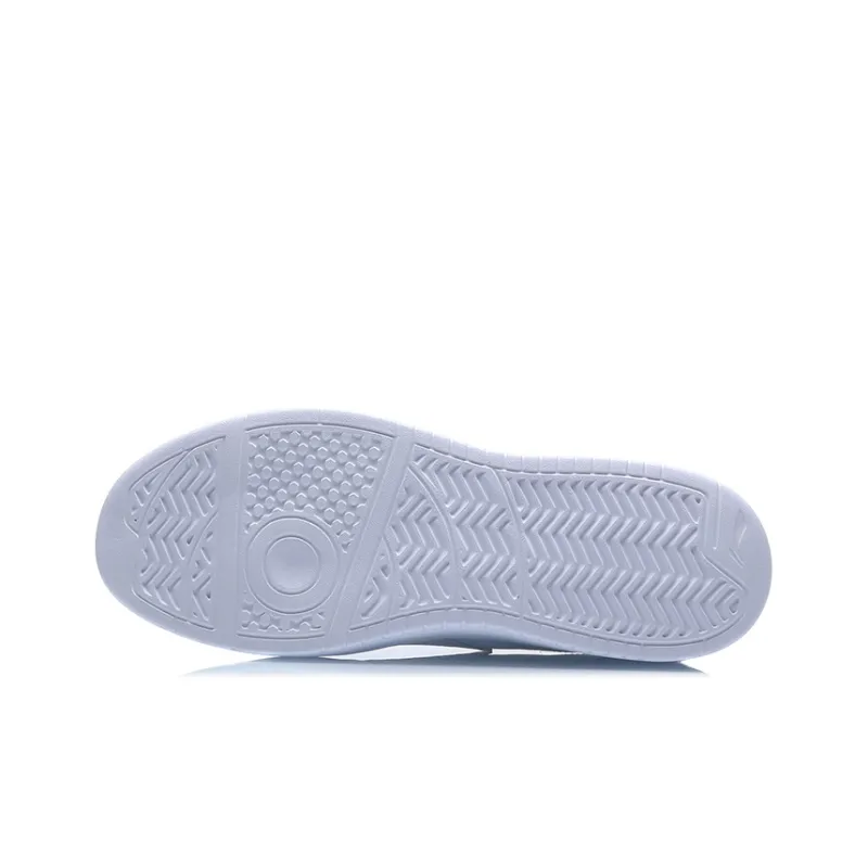 LiNing Street Player Thermal Waterproof Coverage Low Top Skateboard Shoes Men's White Black-4
