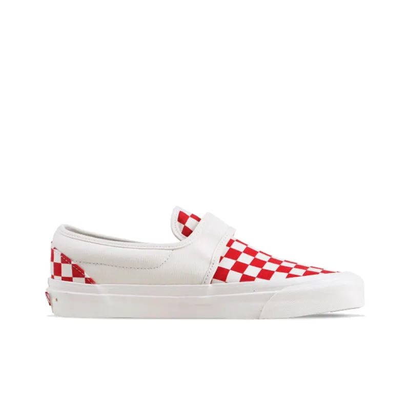 Vans Slip On 47 V Dx 'Anaheim Factory Red Checkerboard'-1