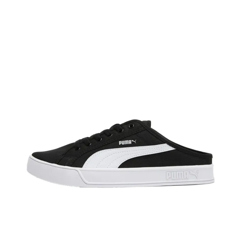 PUMA Smash Vulc Mule Low Top Skateboard Shoes Unisex Black-0