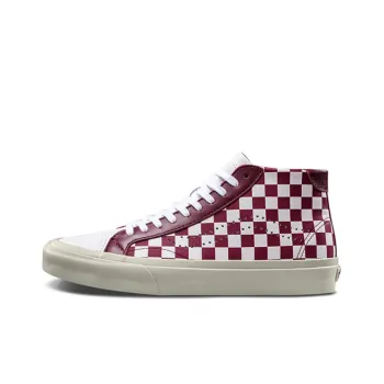 Court Vans Mid 'Checker White Cabernet'