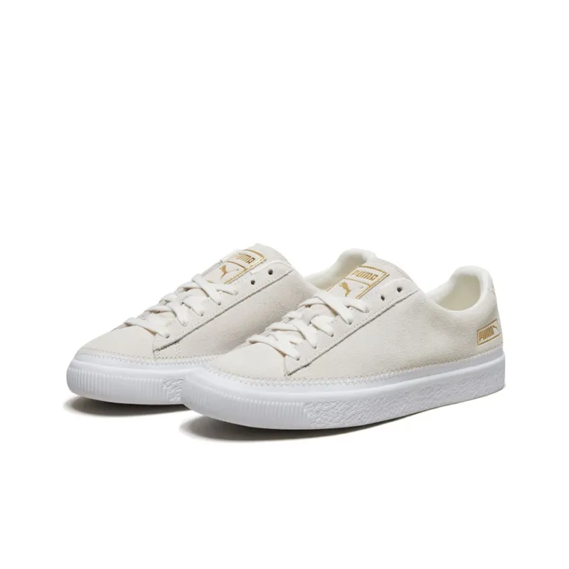 PUMA Suede Trim Retro Low Tops Casual Skateboarding Shoes Unisex Creamy White-2