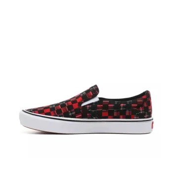 Slip On Comfycush Vans 'Plaid Checkerboard Red'