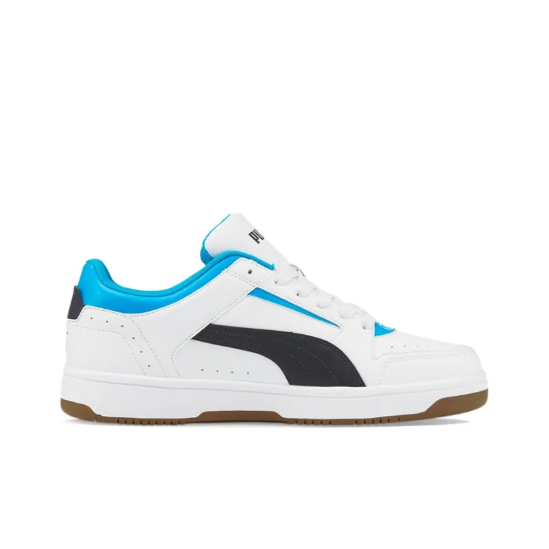 PUMA Unisex Rebound Joy Low Top Sneakers White/Blue/Black-1