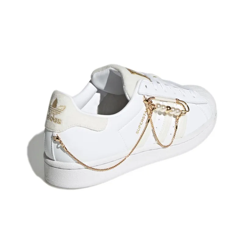 Adidas Originals Superstar Skate Shoes White Women's-3