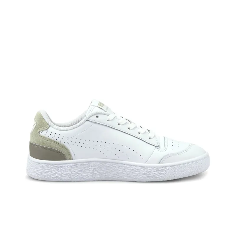 PUMA Ralph Sampson Skateboard Shoes Unisex Low-Top White/Army Green-1
