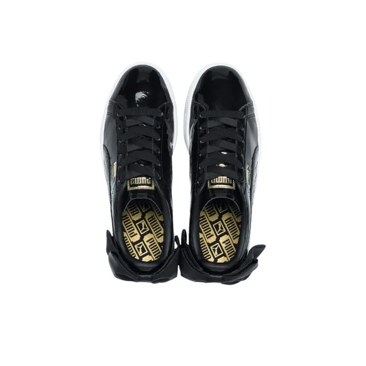 PUMA Basket Bow Patent 'Black' Women's-2