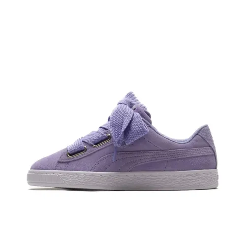 PUMA Suede Skateboard Shoes Women's Low-Top Purple