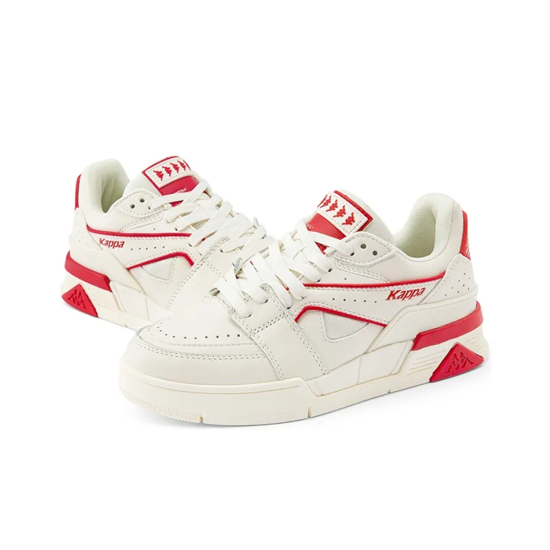 Kappa Wear Resistant Low Top Skateboard Shoes Unisex Cherry Red-3