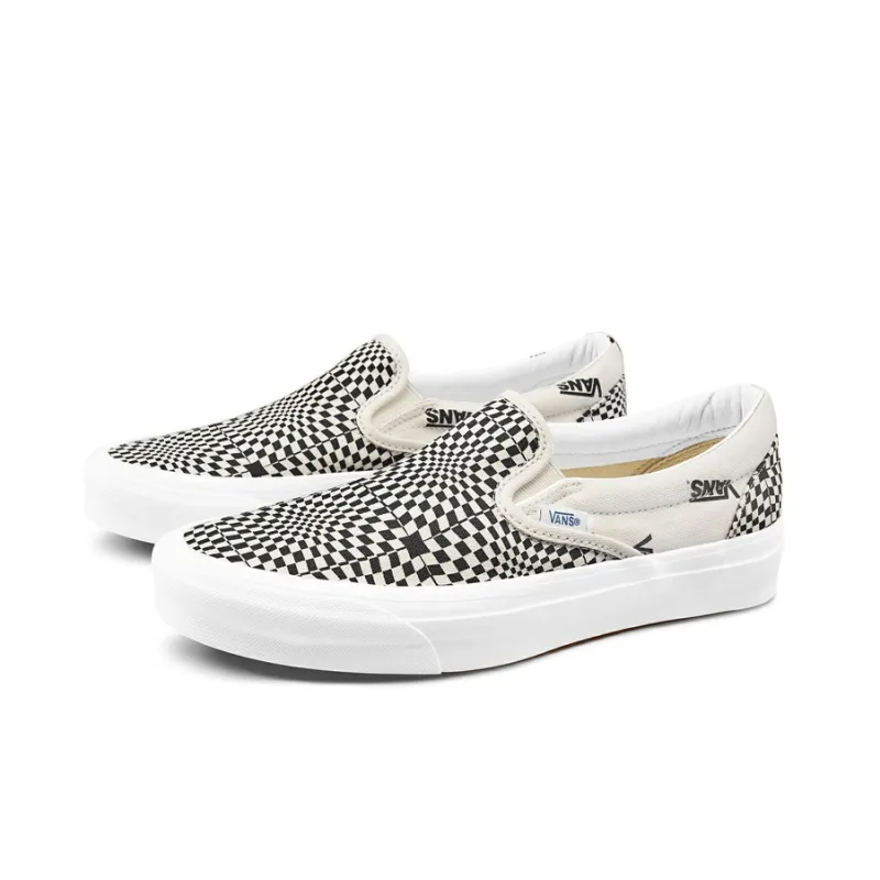 Vans Slip On Optical Check Black-1