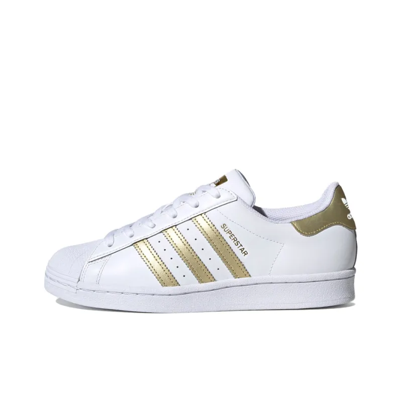 Adidas Women's Superstar 'White Gold Metallic' Women's-0