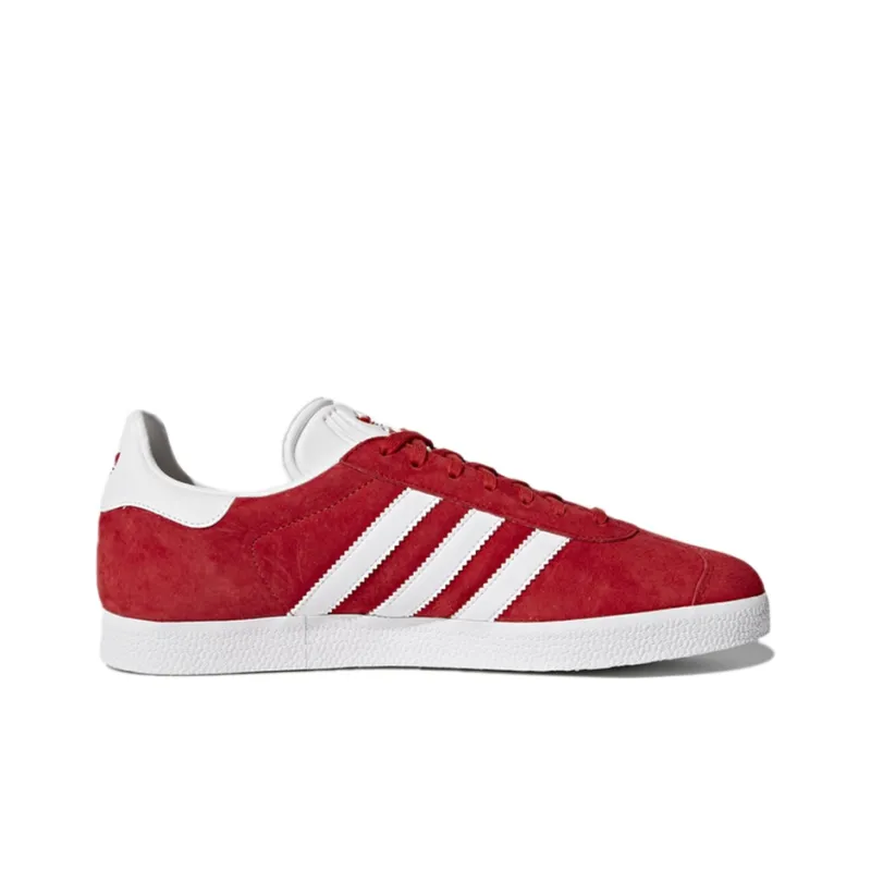 Adidas Gazelle Scarlet/White/Gold Metallic-1
