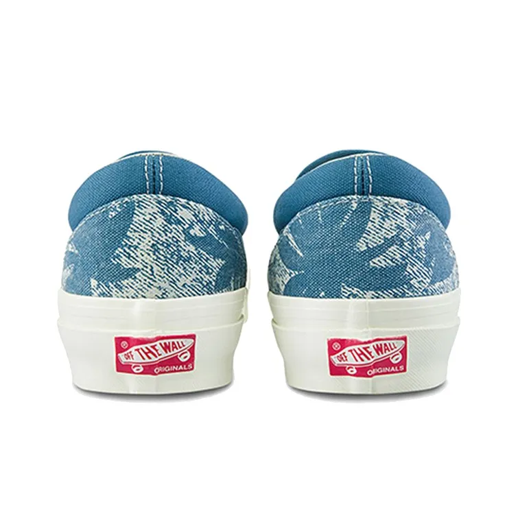 Vans Og Classic Slip On Lx 'Palm Acid Wash Summer Leaf Navy'-5