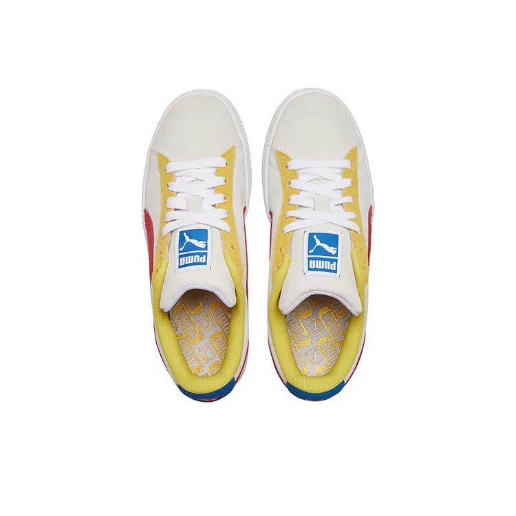 PUMA Suede Classic 'White Gray Red'-3