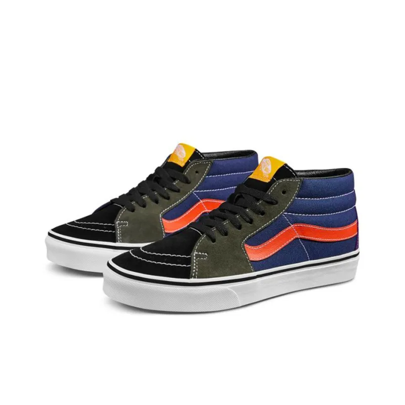 Vans Mix Match SK8MID 'Black Red Blue'-1