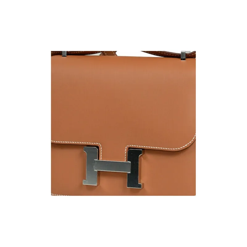 HERMES Constance Swift Calfskin Handheld Crossbody Bag, Shoulder Bag Women's-3