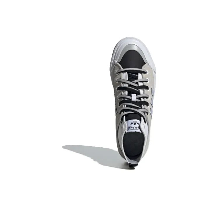 Adidas Originals Nizza Hi Dl 'Grey White Black'-4
