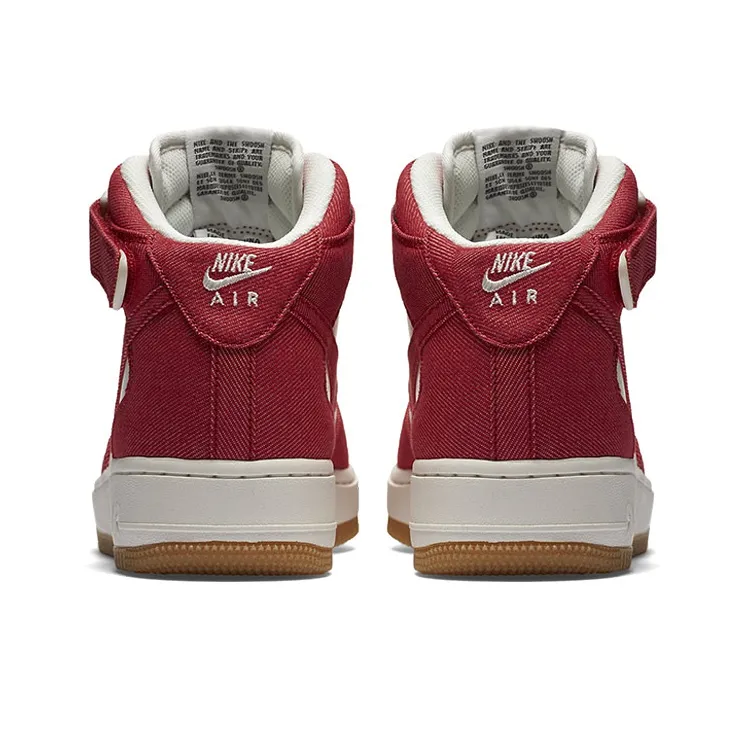Nike Air Force 1 Mid Red Denim-4