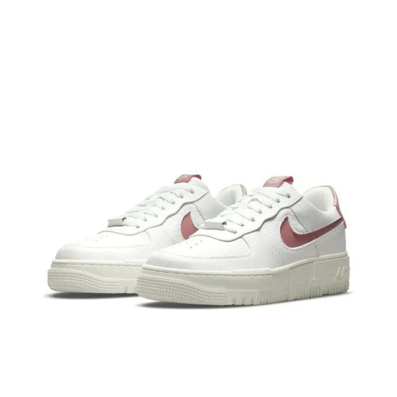 Nike Air Force 1 Low Pixel White Rust Pink Women's-2
