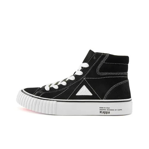 Kappa Skateboard Shoes Women's High-Top Black/White