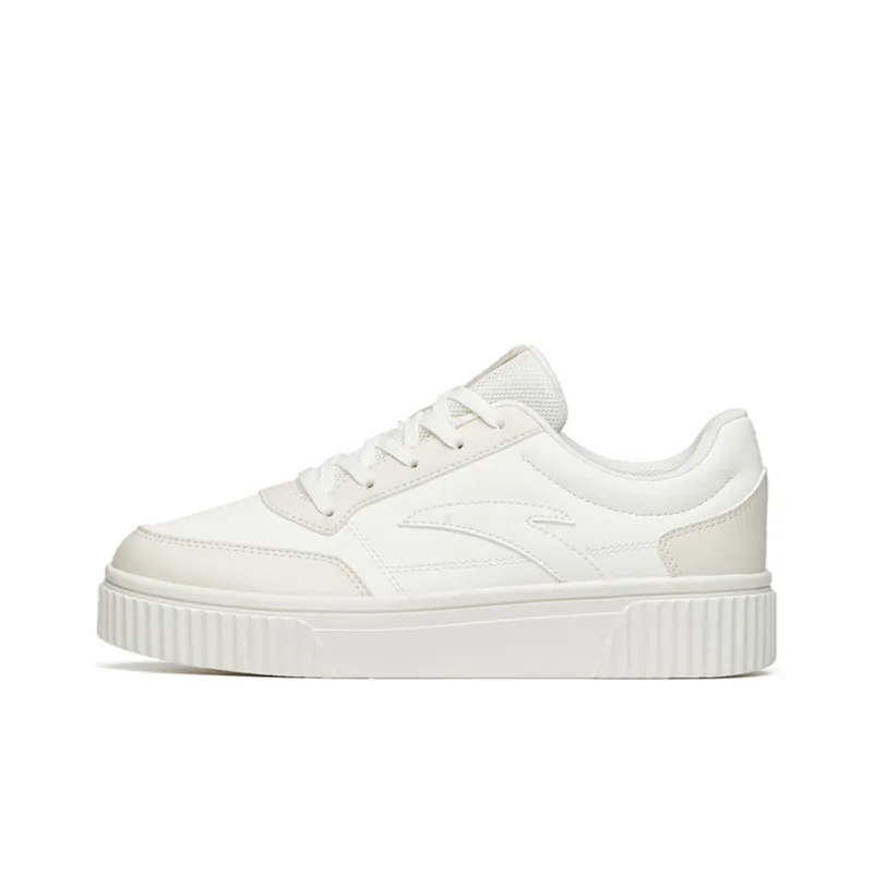 ANTA Women's Thick-Soled Skate Low 'White Light Pink'-0