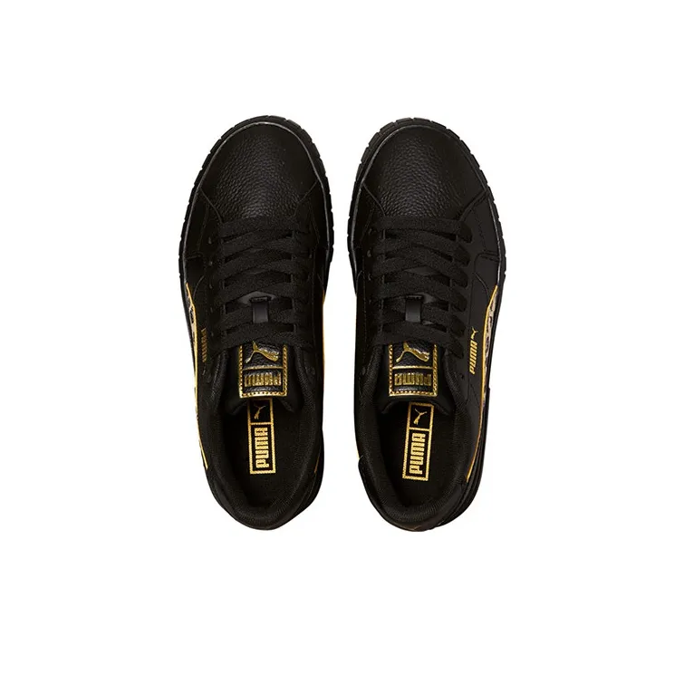 PUMA Cali Star Leopard Wear-Resistant Lightweight And Balanced Low-Top Skateboard Shoes Women's Black-2