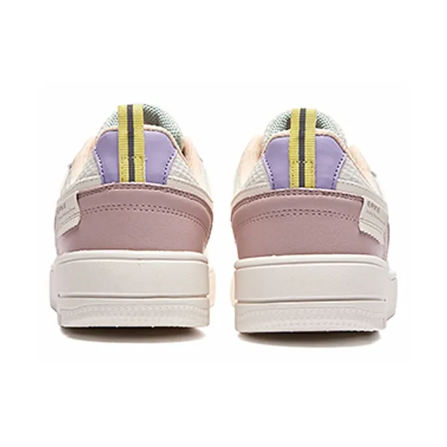 Erke Skateboard Shoes Women's Low Top Dusty Pink-3