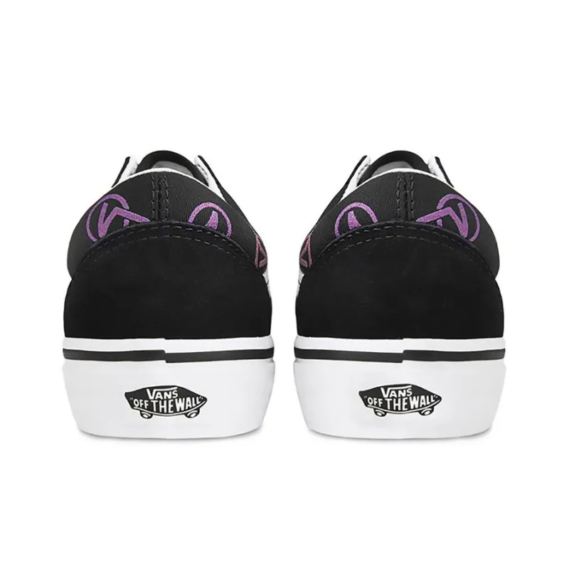 Vans Old Skool Black Colored Logo 'Black White'-4