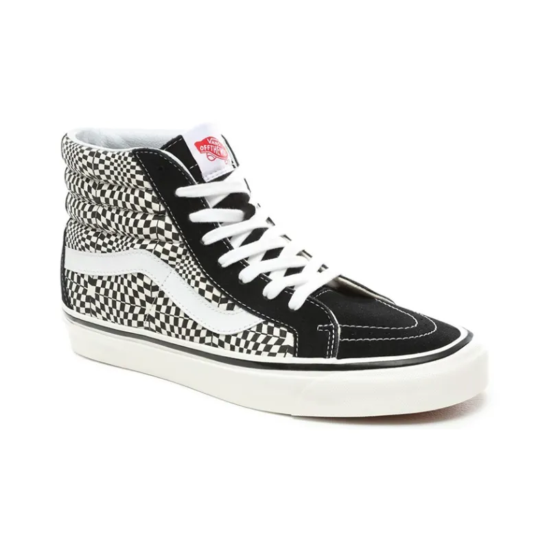 Vans SK8 Hi 38 DX Warp Check-Black White-3