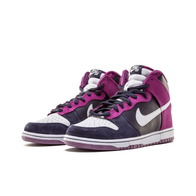 Nike Sb Dunk High Dark Obsidian Metallic Platinum-2