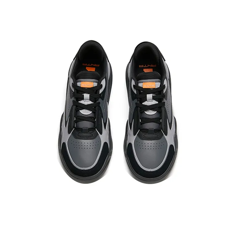 Anta Low-Top Skateboard Shoes Men's Gray-3