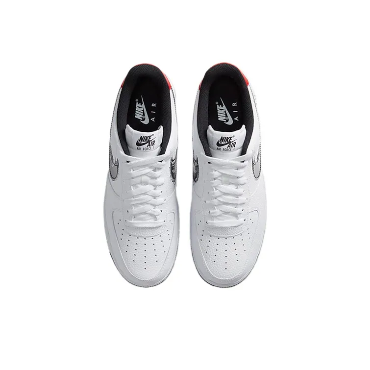 Nike Air Force 1 Low Brushstroke White Black-3