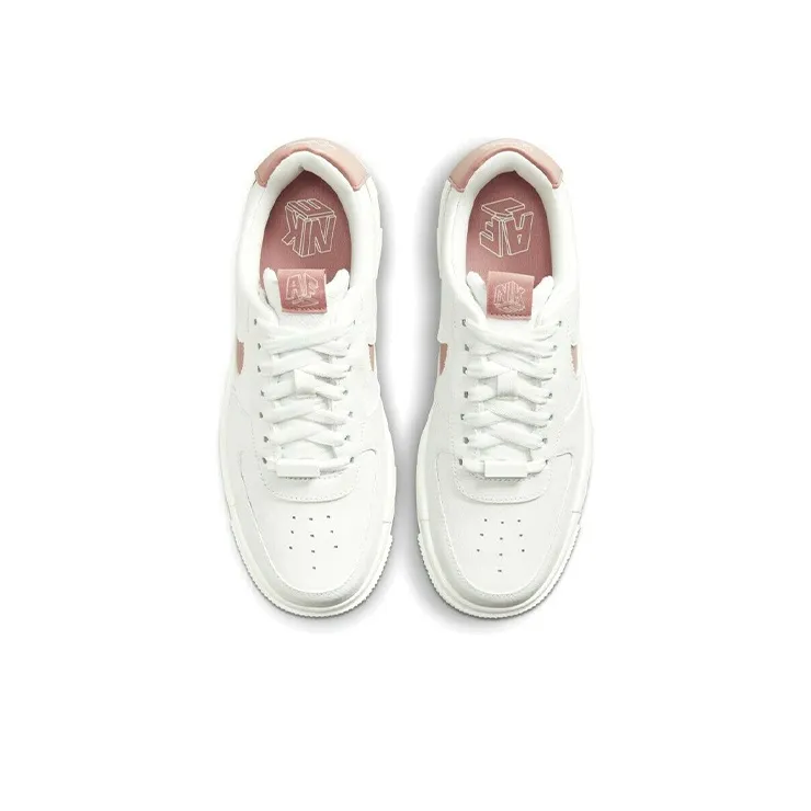 Nike Air Force 1 Low Pixel White Rust Pink Women's-3
