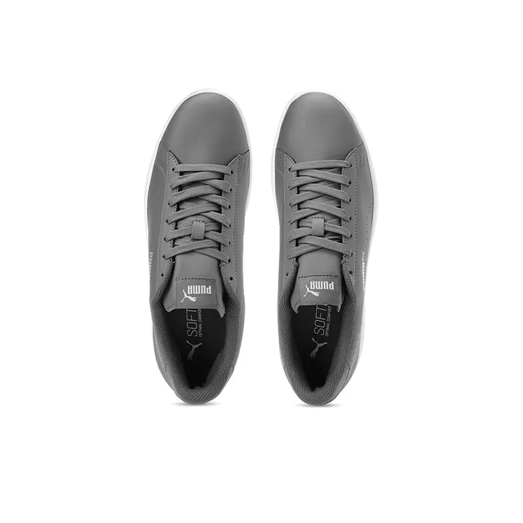 PUMA Smash V2 L Perf Grey/White Women's-2