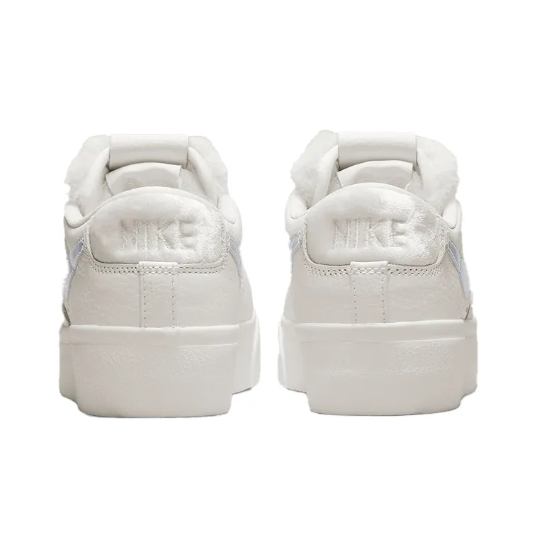 Nike Blazer Low Platform Faux Sherpa Fur Women's-4