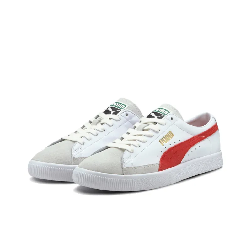 PUMA Basket Vtg Casual Shoes White/Red/Grey-2
