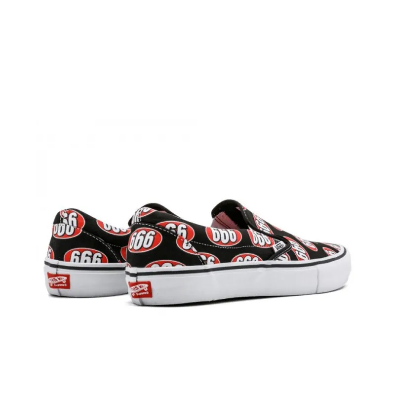 Vans Slip On Supreme 666 Black-3