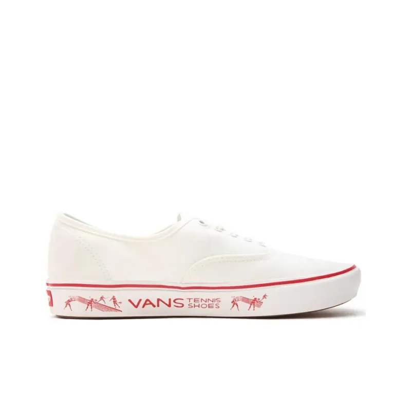 Authentic Penn X ComfyCush Vans 'Blanc De Blanc Red'-1
